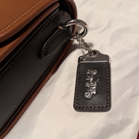 Coach Rogue Top Handle in Colorblock - Burnished Amber - Picture 4 of 10